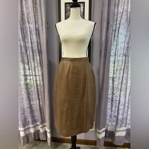 Vintage Berman’s Snake Embossed Leather Skirt